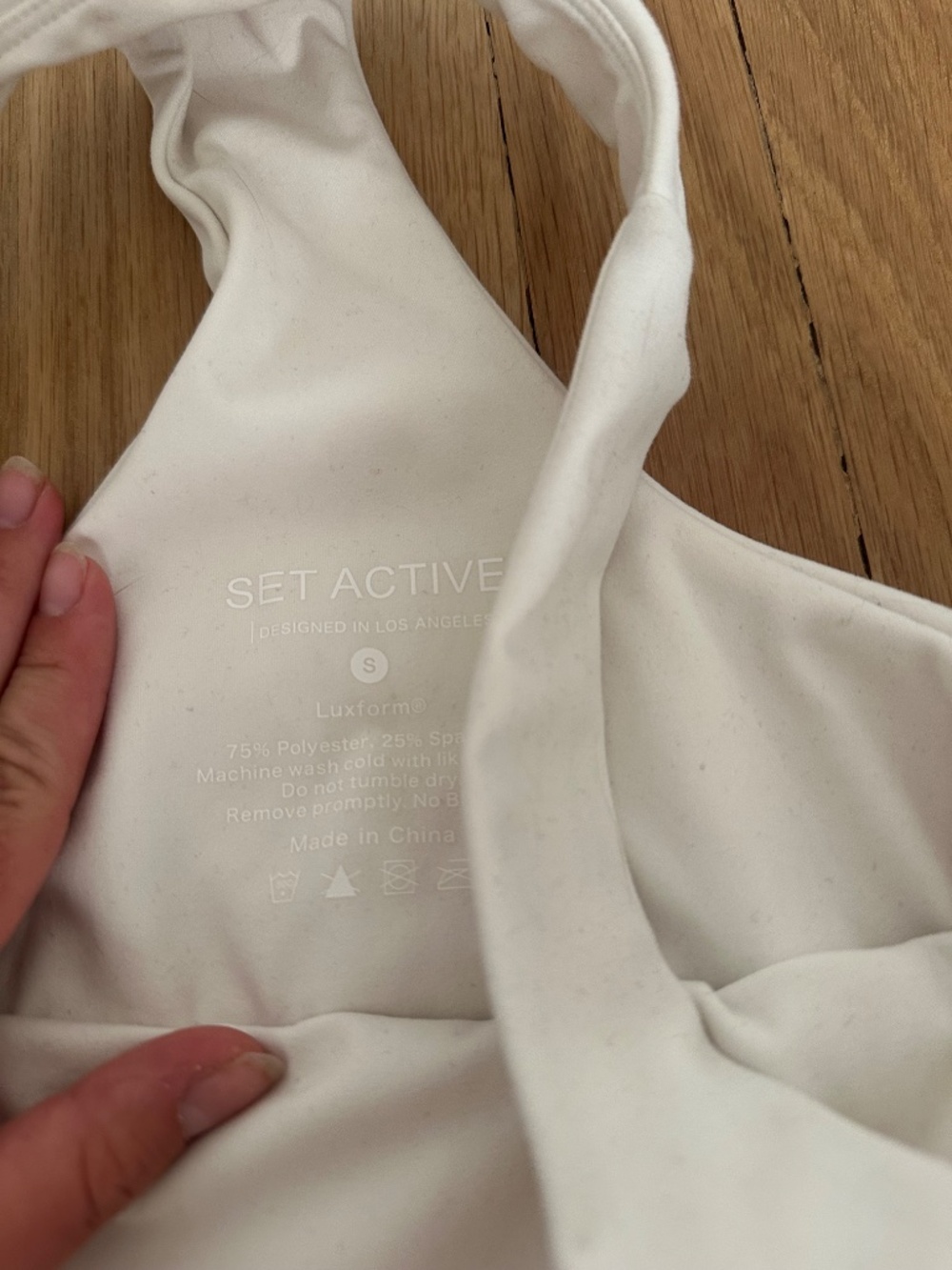 Set active cream racerback tennis dress - Picture 3 of 4
